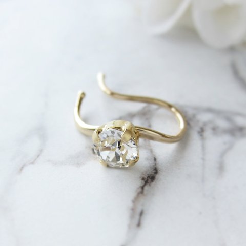 *Simple bijou Ear cuff(クリスタル)*3503