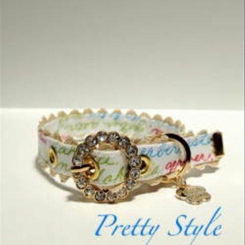 きらきらバックル首輪　Pretty Style