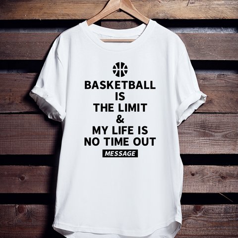 バスケTシャツ「BASKETBALL IS THE LIMIT」