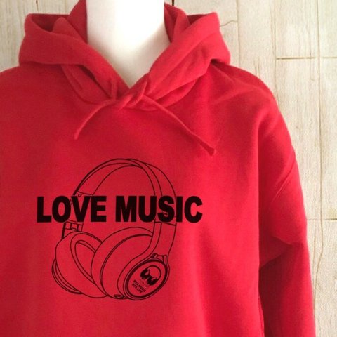 LOVE MUSIC / プルオーバーパーカー