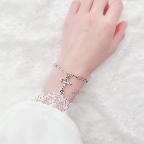 1/11新作＊ rosario oval chain bracelet