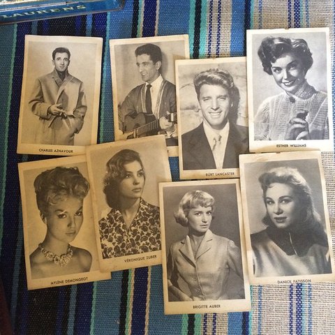 60年代スターの写真カード（8枚セット） 12PSs5