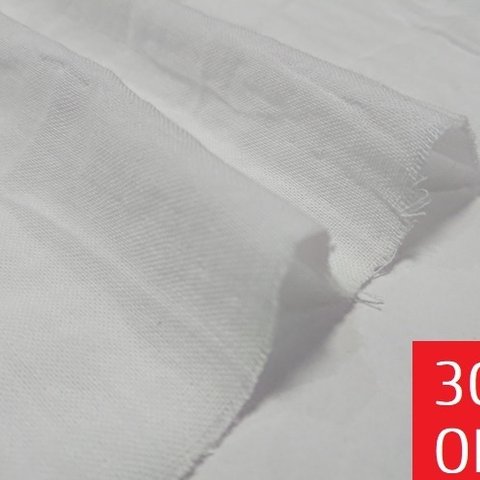 【30％OFF SALE】ダブルガーゼ生地｜110×50cm｜ワッシャー加工｜無地｜Wガーゼ｜ホワイト｜白｜マスク作りに