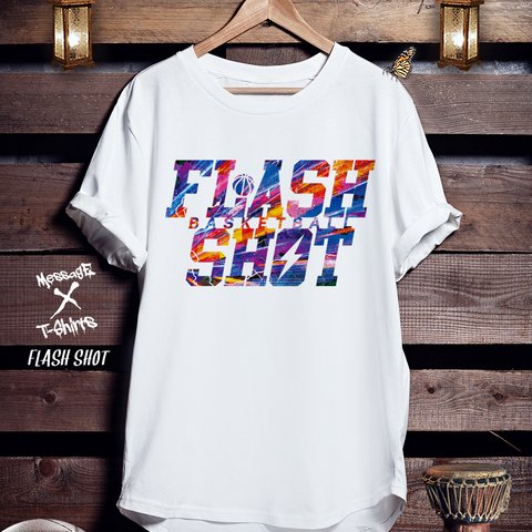 バスケTシャツ「FLASH SHOT」