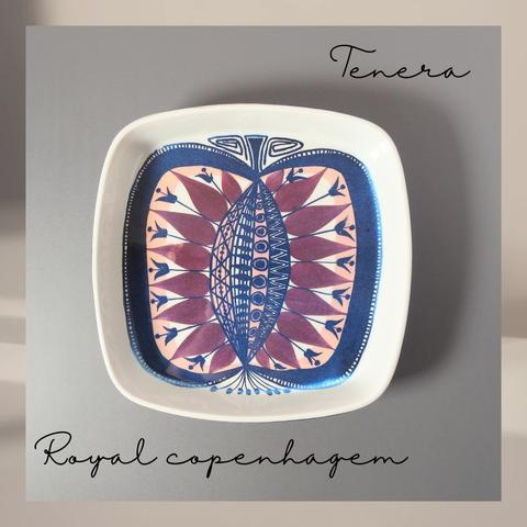 【北欧 ヴィンテージ】Royal copenhagen （ロイヤルコペンハーゲン） Tenera （テネラ）square plate