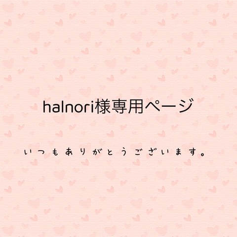 halnori様専用ページ