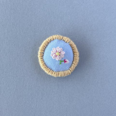 ふんわり磁石｜桜の刺繍クッション ミニマグネット