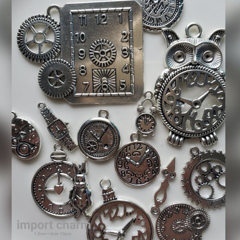 《10pcs》antique silver【Ch-1228】