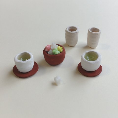 【🎍お正月セール】ミニチュア お茶・金平糖セット🍵