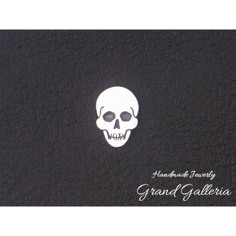 シルバー925　スカルピアス（片耳）　Grand Galleria