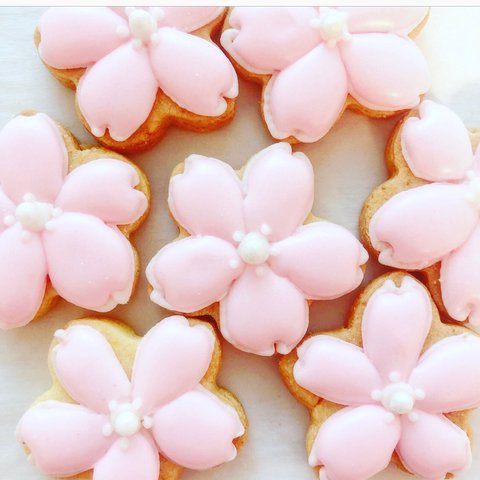 桜のアイシングクッキー1袋