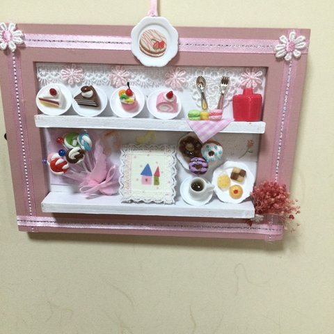 可愛い〜フレームのケーキ屋さん🍰🍩🍭