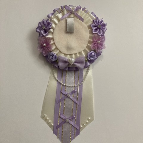 痛ロゼット 紫×白