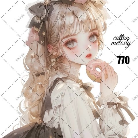 original sticker « no.770 »     //     人物ステッカー オリジナルステッカー