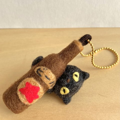 黒猫ビール キーホルダー