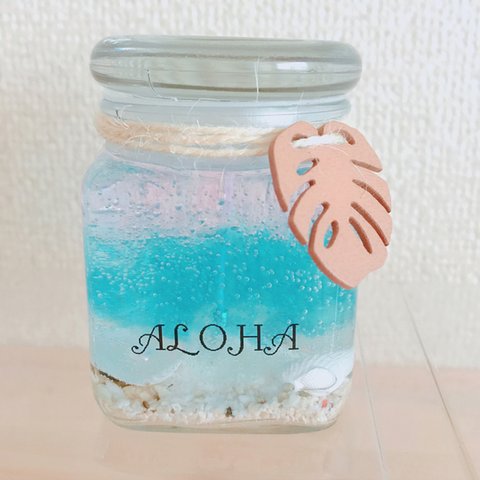 ALOHA   ジェルキャンドル(ピンク)