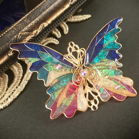 サーカスの夜に　蝶バレッタ（hair ornaments of butterfly ～circus at night～）