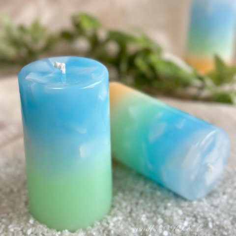 Sea candle〔emerald green〕