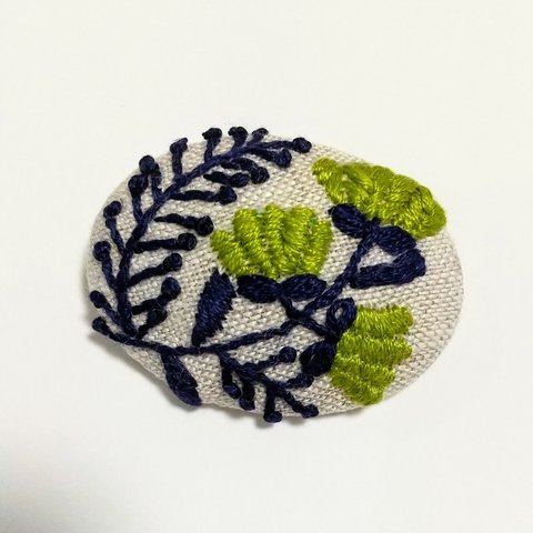 刺繍ブローチ【botanical】No.