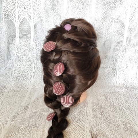 ヘアアクセサリー《　Oignon rouge　》　No.200068