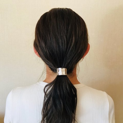 ヘアピアス  ポニーフック　ステンレス素材　縦約2 ㎝