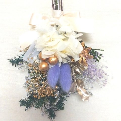 Christmas mini swag(gold/lavender)