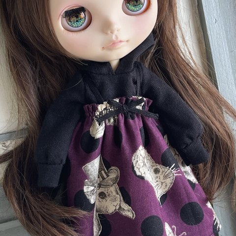 2435 ブライスさんの猫うさぎコーデ Blythe ブライス アウトフィット 洋服