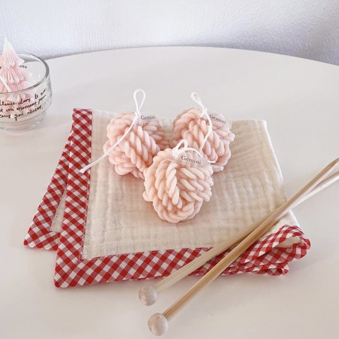 knit candle ♡ ニットキャンドル