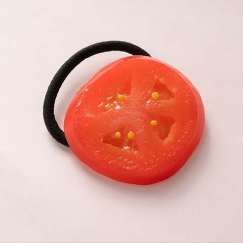 食品サンプル　トマト　ヘアゴム