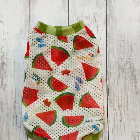 💖リニューアル💖【スイカ🍉メッシュ】タンクトップ