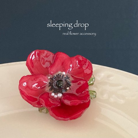 Anemone coronaria brooch　(ブローチ)