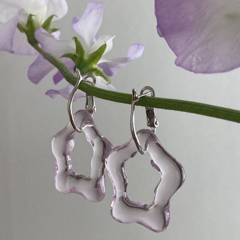 【printemps】 lavender／イヤリングorピアス