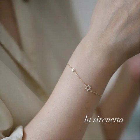 受注製作 ブレスレット ＊ hexagram bracelet