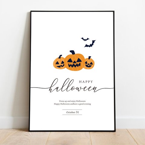 【No.864】ハロウィン　ポスター　かぼちゃ　仮装　ウェルカムボード