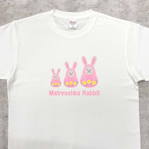 マトリョーシカうさぎ　Tシャツ