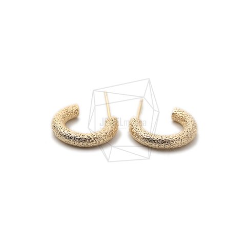 ERG-1585-G【2個入り】フープピアス/Hoop Post Earrings/14mm X 14mm