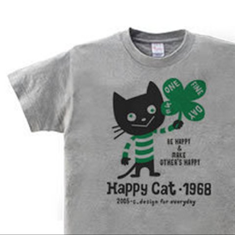 ハッピー・キャット　WM～WL•S～XL Tシャツ【受注生産品】