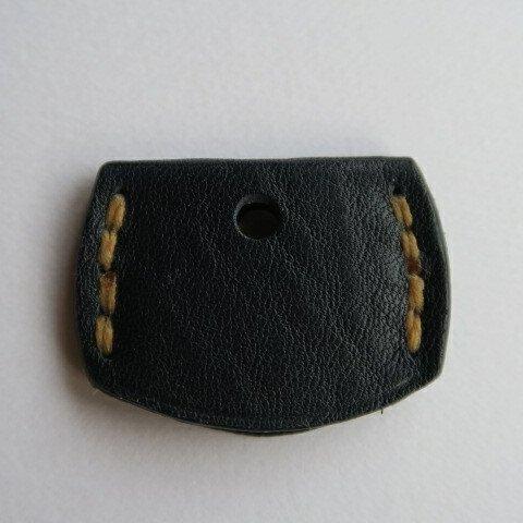 ヌメ革製キーカバーKC(M)-9，紺