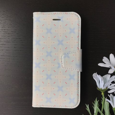 サークルダイヤ iPhone手帳型スマホケース