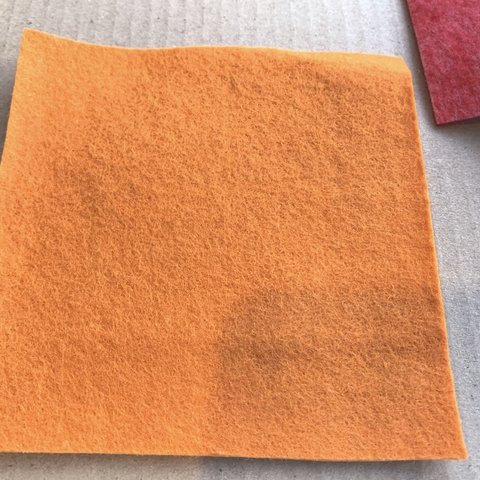 【🇫🇷French felt 120㍉角】100㌫wool orange AB reversible