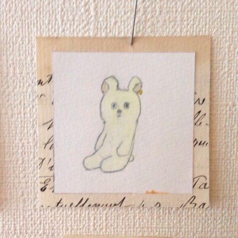 小さな絵画　「しろくま」