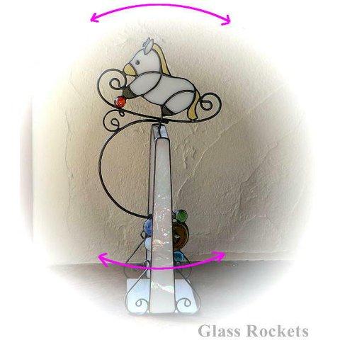 お馬のスイング♪ ステンドグラス 再販 オーダー製作