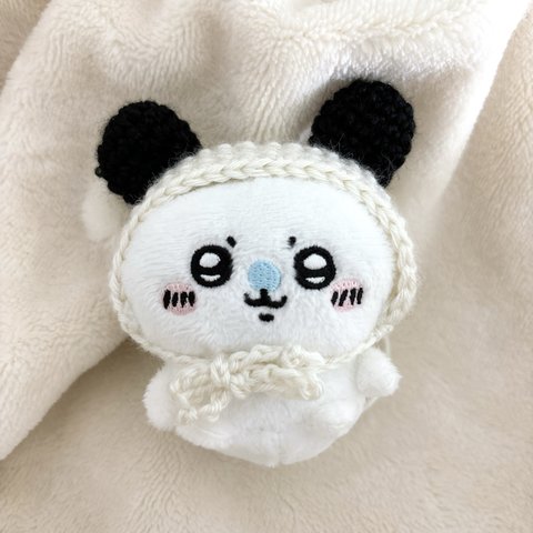 【ちいかわ】 パンダ編み帽子