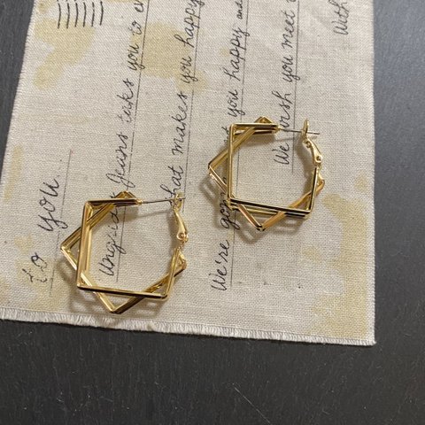 1set✦デザインフープピアス