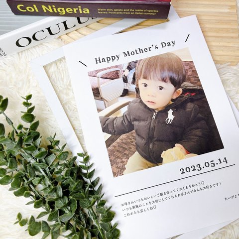 A5【A縦型】母の日 カレンダー お母さん お義母さん ママ プレゼント ポスター オリジナル 写真