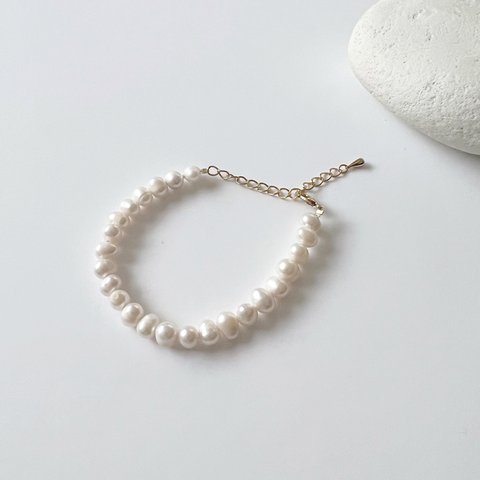 淡水真珠：pearl bracelet (MTN)