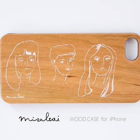 【天然木 iPhoneケース】リニューアル価格♡「GIRLS' POWER」WOOD スマートフォンケース