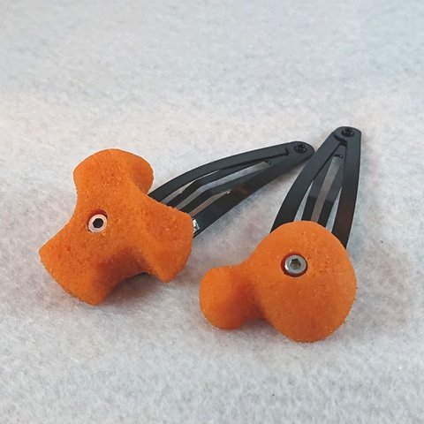 ボルダリングホールド型ヘアピン：オレンジ