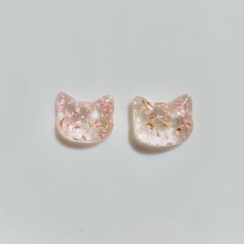 花吹雪　猫ピアス／ヘアピン