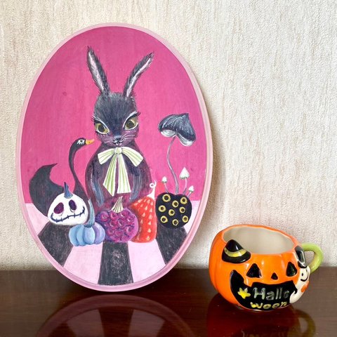 トールペイント：ハロウィンオーナメント　かぼちゃ　ハロウィン　秋